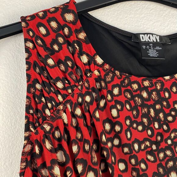 DKNY Women's Multicolor Tank Top Wrap Front Sleeveless Size L‎ - Picture 5 of 10